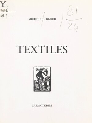 cover image of Textiles